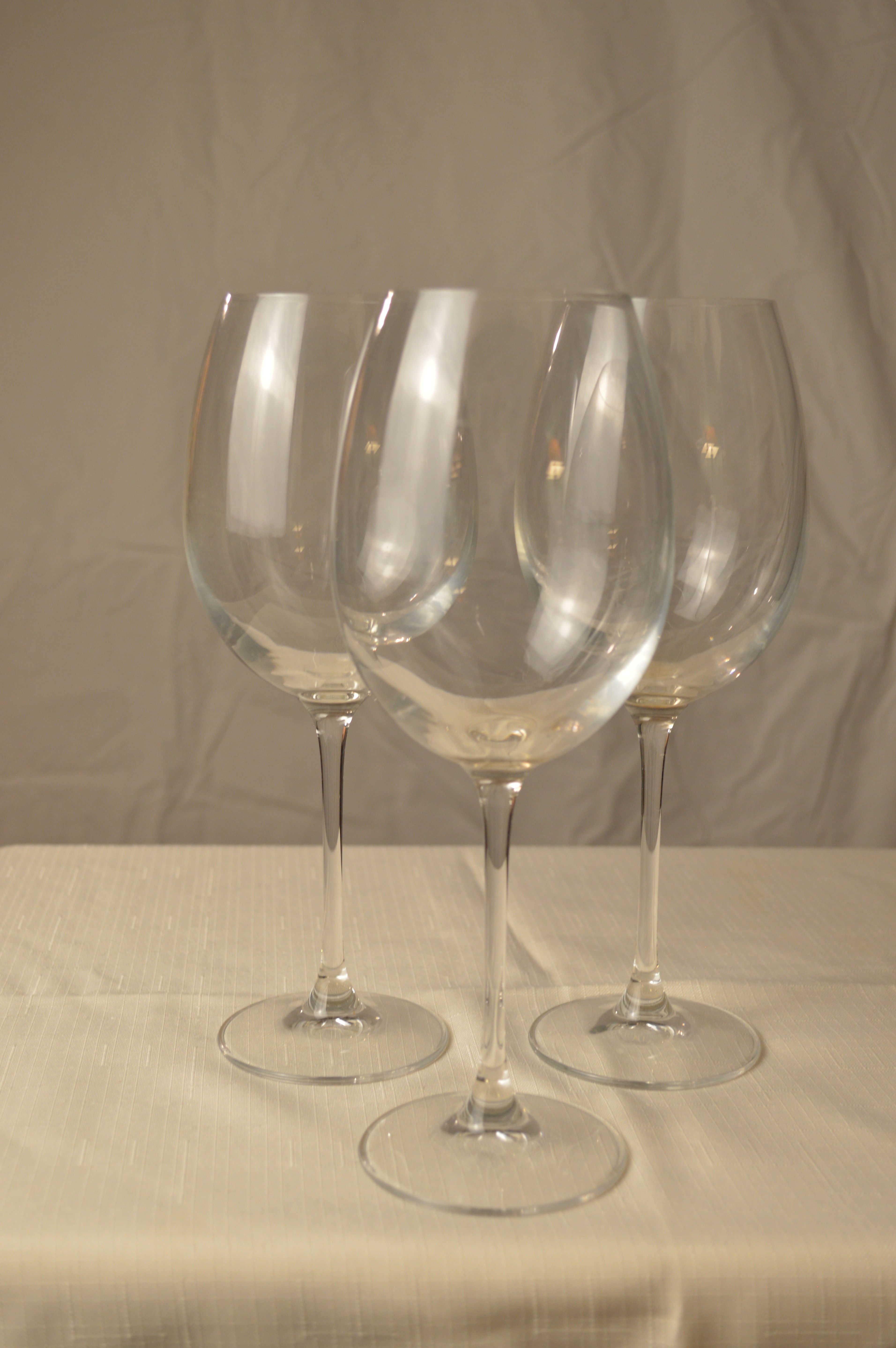 white wine glasses